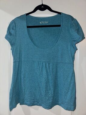 Women’s Scoop Neck Short Sleeve Top - Teal